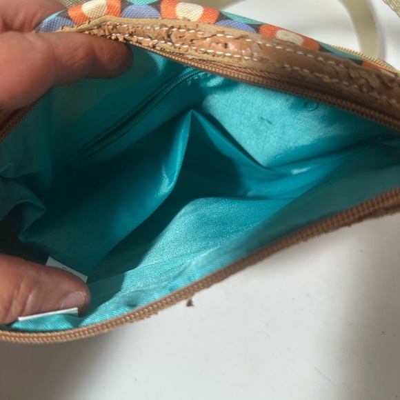 Red and Pink Crossbody Bag with Adjustable Strap - Picture 6 of 6